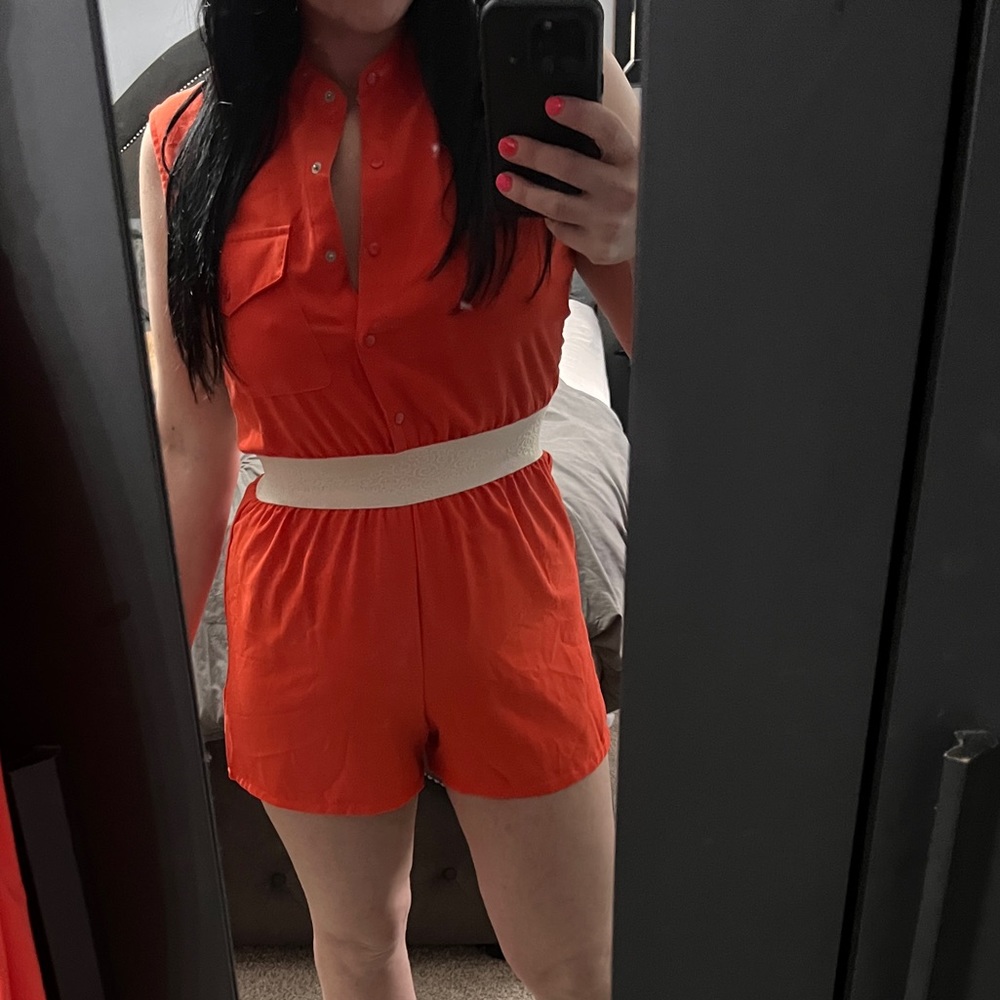 Orange romper